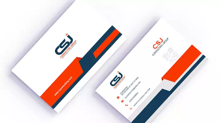 business card for consulting firm designed by aridesign